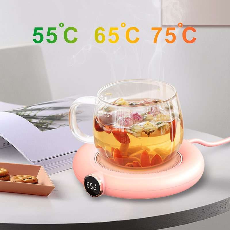 Cup Warmer, Adjustable Heat Plate, LED Display, USB