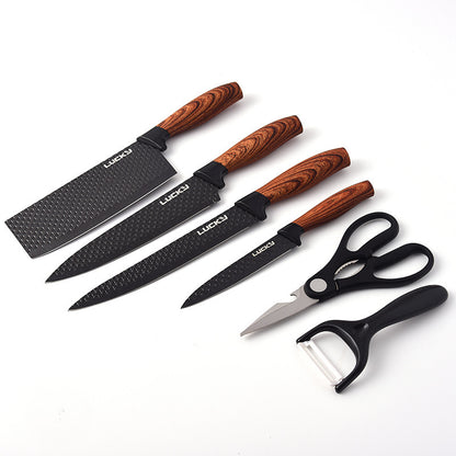 Kitchen Knife, Stainless Steel, Wooden Handle, Set