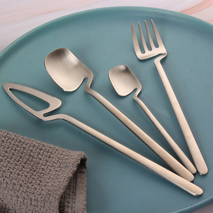 Cutleries, Stainless Steel, Dessert Knife Fork And Spoon