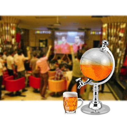 Drink Dispenser, Beer Liquor Dispenser, 1.5L, Novelty Globe