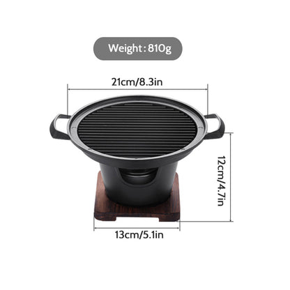 Mini BBQ Grill, Alcohol Stove, Smokeless, Barbecue, Roasting Meat Tools