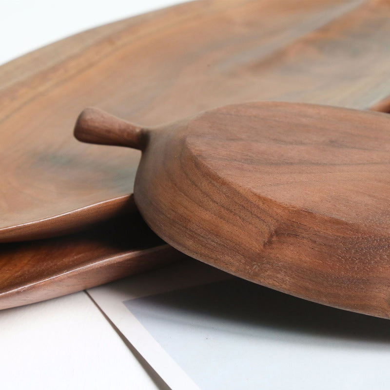 Wooden saucer fruit tray