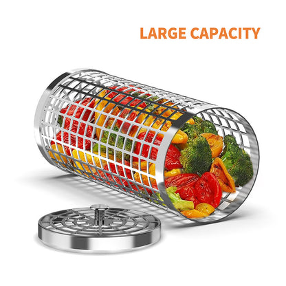 Smoking Cage, Portable, Barbecue Net, Rolling BBQ, Grill