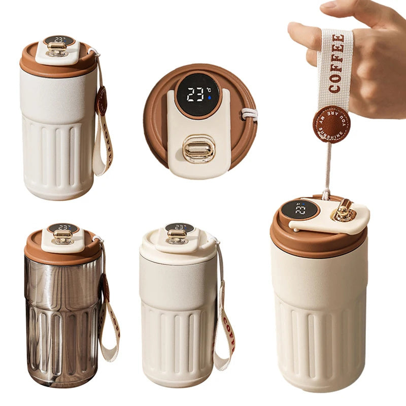 Coffee Mug, Stainless Steel, Thermal Bottle Portable