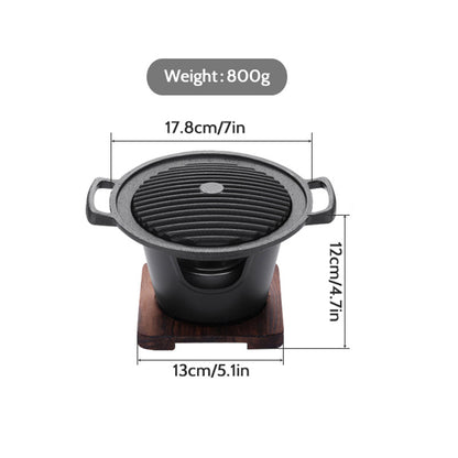 Mini BBQ Grill, Alcohol Stove, Smokeless, Barbecue, Roasting Meat Tools