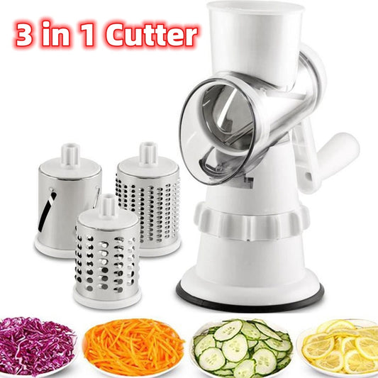 Slicer, Manual, Grater, Cutter, Round Chopper