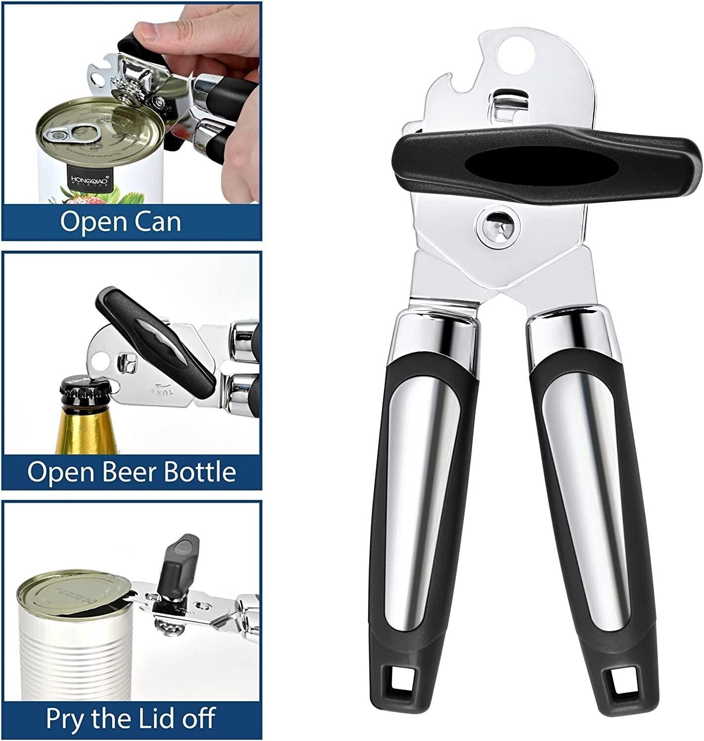 Can Opener, Stainless Steel, Manual, Heavy Duty