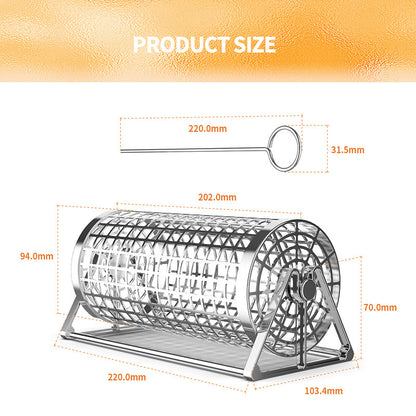 Smoking Cage, Portable, Barbecue Net, Rolling BBQ, Grill