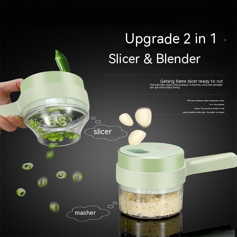 Garlic Chopper, Wireless, Mashed Cutting And Pressing Stir