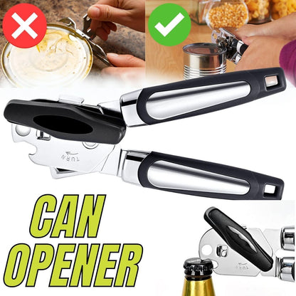 Can Opener, Stainless Steel, Manual, Heavy Duty