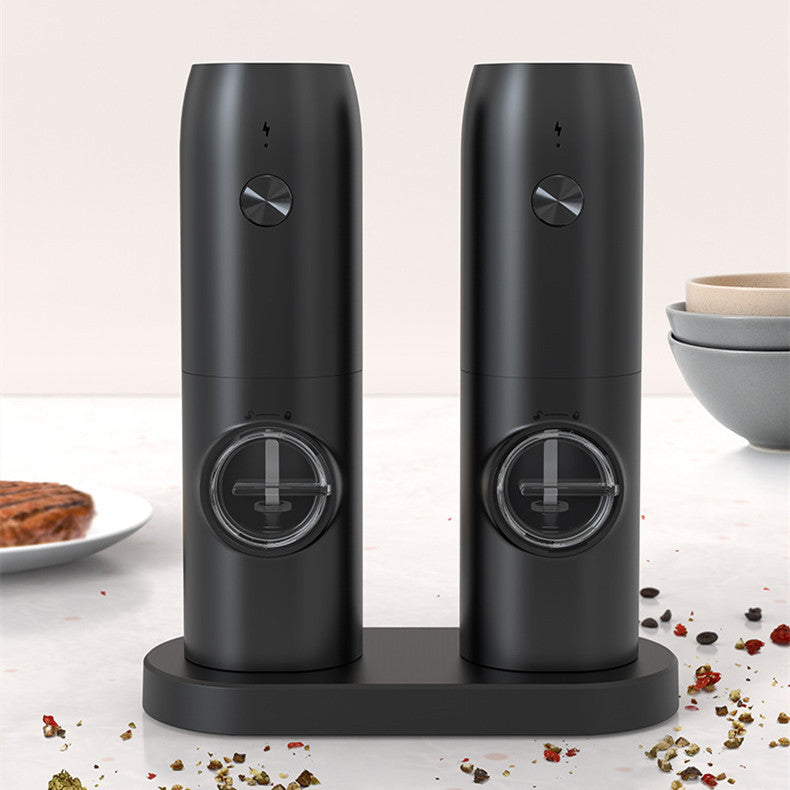 Salt Pepper Grinder, Electric, Stainless Steel