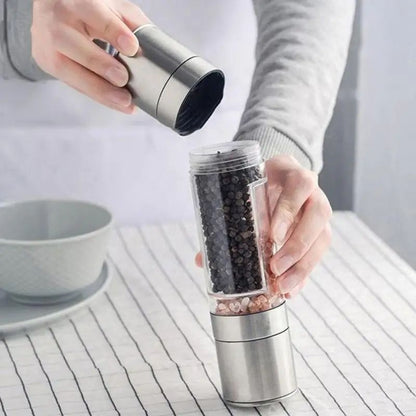 Salt Pepper Grinder, Stainless Steel, Adjustable Ceramic